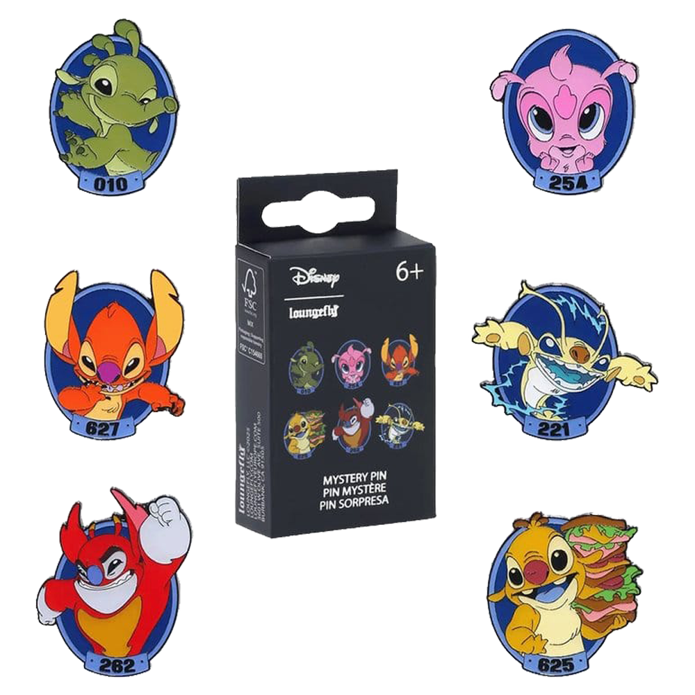 STITCH EXPERIMENTS LOUNGEFLY MYSTERY PINS