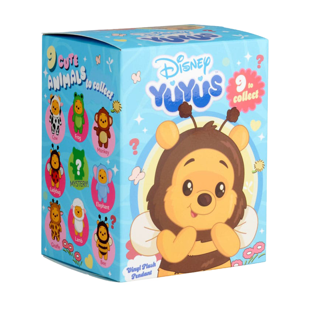 Box of Disney Yuyus with winnie the pooh in a bee outfit and colorful design