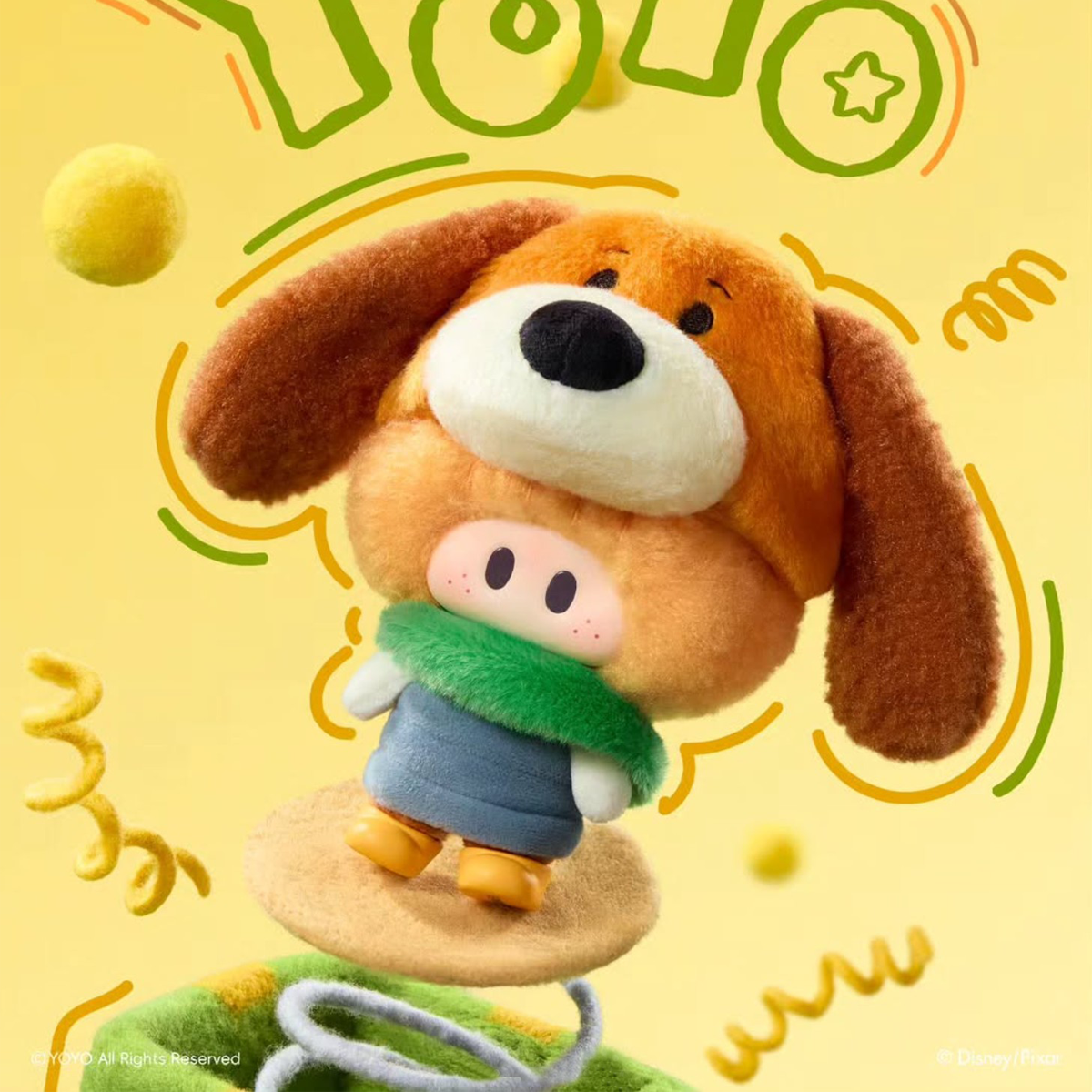 YOYO TOY STORY 5 WITH YOU SERIES MINISO PLUSH PENDANT BLIND BOX